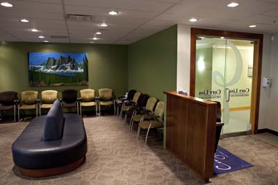 Self Check in Area inside of Calgary Orthodontist Office Cory Liss Orthodontics Office